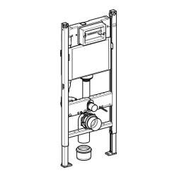 Geberit DUOFIXBasic pour toilettes suspendues, avec réservoir Delta, pour boutons de commande Delta (111.153.00.3)