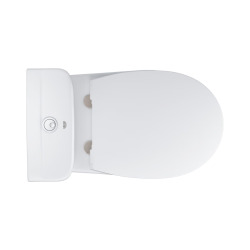 Bau Ceramic ensemble WC à poser complet sans bride avec abattant ultra-fin SoftClose, blanc (39904000)