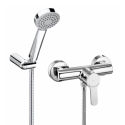 L20 mitigeur de douche mural 150 mm à levier avec ensemble de douche, chrome (A5A2009C02)