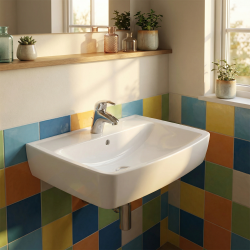 Rekord Lavabo de meubles 50cm, avec mitigeur et débordement (K91952000)