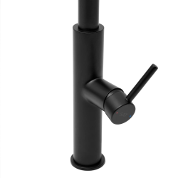 Mitigeur d’évier avec douchette extractible 2 jets, noir (SATBSD286C)