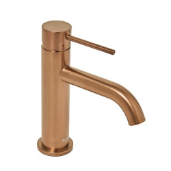 Aurum mitigeur de lavabo 16,5 cm, à levier, sans vidage, or rose brossé SATBAUR271BRG avec une garantie de 5 ans