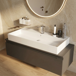 Swiss Aqua Technologies Lavabo à suspendre et à poser SAT Infinitio - 100,4x46,5 cm (SATINF10046)