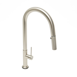 mitigeur monocommande avec douchette extractible et bras pivotant, 2 jets, Chrome (SATBSD288)