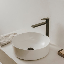 Cala mitigeur de lavabo XL à levier, hauteur 29,2 cm, sans vidage, noir mat (A5A346ENB0)