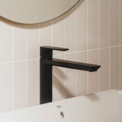 Cala mitigeur de lavabo XL à levier, hauteur 29,2 cm, sans vidage, noir mat (A5A346ENB0)