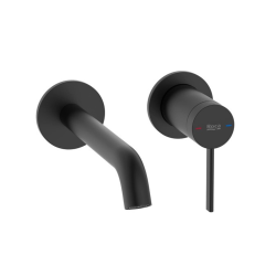 Ona mitigeur de lavabo à levier à encastrer, sans corps d'encastrement, noir mat (A5A359ENB0)