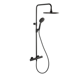 Swiss Aqua Technologies Colonne de douche SAT avec mitigeur thermostatique noir SATSSTKBC