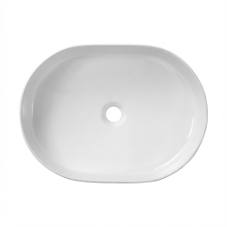 PixL 50 x 37 x 13,5 cm vasque à poser Infinitio, sans trop-plein, blanc (CEPX5037)
