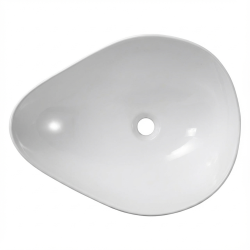 PixL 50,5 x 38 x 18 cm vasque à poser Infinitio, sans trop-plein, blanc (CEPX5038)