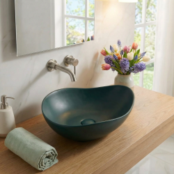 PixL 50,5 x 38 x 18 cm vasque à poser Infinitio, sans trop-plein, vert (CEPX5038GEM)