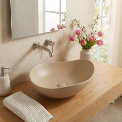 PixL 50,5 x 38 x 18 cm vasque à poser Infinitio, sans trop-plein, gris (CEPX5038GRM)