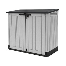 Store It Out Midi 132 x 71.5 x 113.5 cm coffre de jardin multifonctionnel 880 L, en résine, gris anthracite (249442)