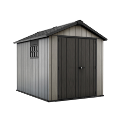 OAKLAND 759 abri de jardin 229x287x242 cm, grande capacité, résistant aux intempéries, gris anthracite (17201311)