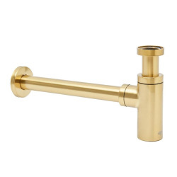 Siphon de lavabo design métal, or (SATSIBG)