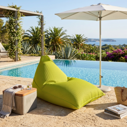 Soo Santaï Pouf piscine XL flottant 140x120x90 cm extérieur piscine terrasse jardin SANS billes vert (LBF140120-2)