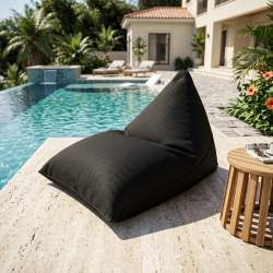 Soo Santaï Pouf piscine XL flottant 140x120x90 cm extérieur piscine terrasse jardin SANS billes noir (LBF140120-7)