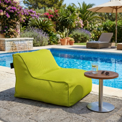 Fauteuil piscine XL flottant 100 × 90 × 70 cm intérieur / extérieur sans polystyrène – Vert (DC10090-2)