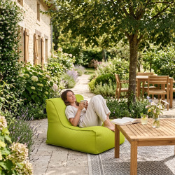 Fauteuil piscine XL flottant 100 × 90 × 70 cm intérieur / extérieur sans polystyrène – Vert (DC10090-2)