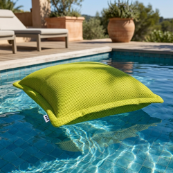 Soo Santaï Coussin piscine flottant 45x45 cm vert – billes incluses (à remplir) – intérieur / extérieur (SCF4545-2-SET)
