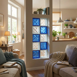 Luxfera brique de verre clair 19x19x8 cm, brillant (1908P)