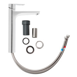 Flow mitigeur lavabo XL à levier, sans vidage, chrome (A43014)