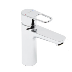 Flow mitigeur de lavabo à levier, sans vidage, chrome (A43013)