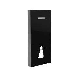 Vitrus bâti-support design pour WC suspendus, verre de sécurité, noir (870-5761-01)