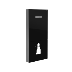 Vitrus bâti-support design pour WC suspendus, verre de sécurité, noir (870-5761-01)