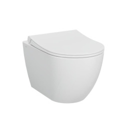 S60 cuvette WC suspendue sans bride avec abattant SoftClose, fixations invisibles, blanc (7510-003-6319)