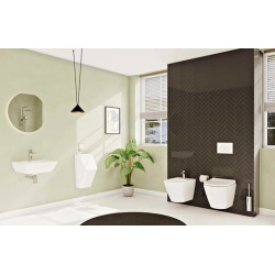 Root Round mitigeur de bidet à levier avec vidage, chrome (A42724EXP)