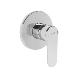 Root Round mitigeur de douche à encastrer, à levier, vendu sans corps d'encastrement, chrome (A42728EXP)