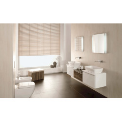 Shift 55x37,5 cm lavabo en céramique à poser sur plan, sans trop-plein, sans trou de robinetterie, blanc (4399-003-0016)