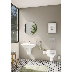 S20 36x34x48 cm cuvette suspendue en céramique avec bride, sortie horizontale, vendue sans abattant, blanc (5505-003-0101)