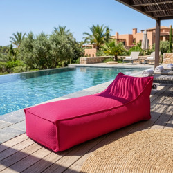 Chaise longue piscine XL Relax flottante 160 × 70 × 35 cm intérieur / extérieur sans polystyrène – Rose (RSF16070-3)