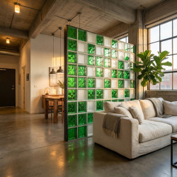 Luxfera brique de verre clair 19x19x8 cm, brillant (1908P)