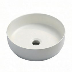 Vasque à poser Infinitio 39 x 39 x 12 cm sans trop-plein, blanc mat (SATINF3939M)