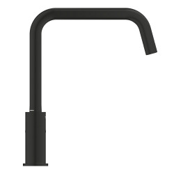 76x44 cm évier avec égouttoir réversible en Granite, à encastrer, noir + mitigeur lavabo/cuisine Grohe Start (SATSE3BG430)