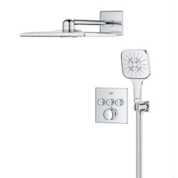 Rainshower SmartActive 310 Cube ensemble de douche à encastrer, chrome (34864000)