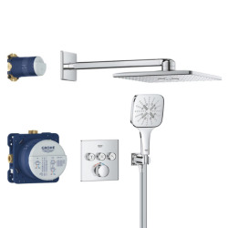 Pack pour douche encastrée avec Rainshower SmartActive 310 Cube, chrome (34864000)