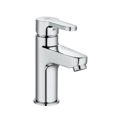 Brevis 43x30x13 cm lavabo suspendu en céramique, sans trop-plein, blanc + mitigeur lavabo Roca Arola (A5A326SATBRE4330R)
