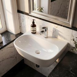 Brevis Lavabo suspendu sans trop plein, 43x30x13cm (SATBRE4330R)