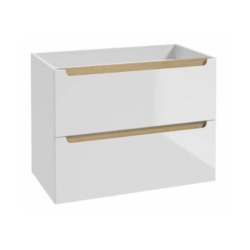 Meuble lavabo STILLA 80x60x45, blanc brillant