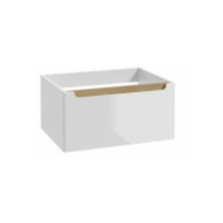 Meuble sous le lavabo 1 tiroir, Naturel Stilla 60x30x45 cm blanc STILLAD06007