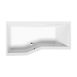 Versys 170x85 cm baignoire asymétrique en acrylique, orientation gauche, sans pieds, blanc (70111)