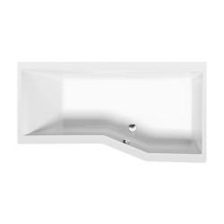 Versys 170x85 cm baignoire asymétrique en acrylique, orientation droite, sans pieds, blanc (70611)