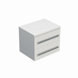 Meuble de salle de bain avec plaque de recouvrement Naturel Cube Way 60x53x46 cm blanc brillant (CUBE461603BI45)