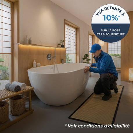Installation d&rsquo;une baignoire existante (sans encastrement)