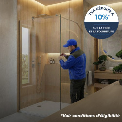 Installation d’une paroi de douche seule