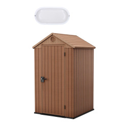 Keter Darwin 4x4 abri de jardin + plafonnier LED inclus (259006-WO744)